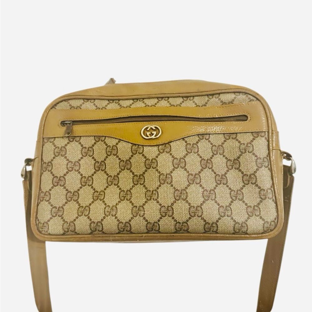 Gucci Beige and Brown Crossbody Bag